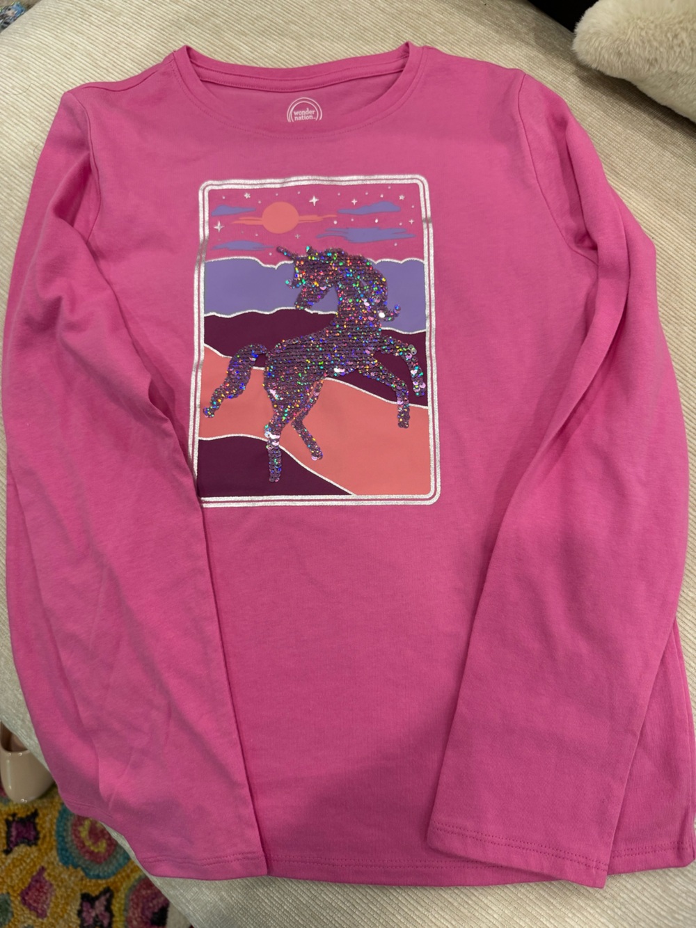 wonder nation Hot Pink Logo Tee